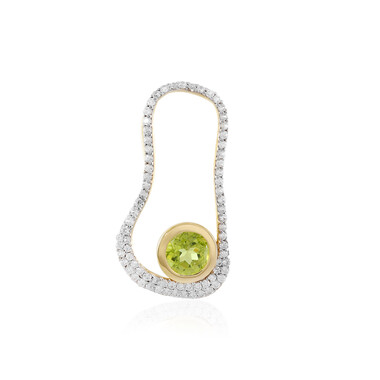 Arizona-Peridot-Silberanhänger
