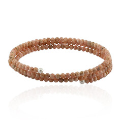 Brazalete en acero con Rodocrosita (Riya)