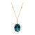 Collana in oro con Topazio Blu Londra