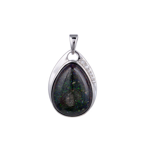 Zilveren hanger met een Honduras Opaal