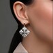 Boucles d'oreilles en argent et Saphir blanc