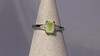 Bague en argent et Opale verte du Brésil