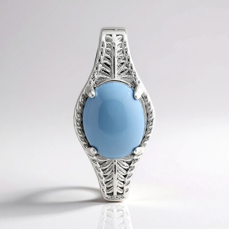 Ciondolo in argento con Opale Blu