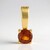 Ciondolo in oro con Cianite Arancione della Tanzania