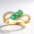 Anello in oro con Smeraldo Zambia