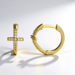 Orecchini in argento con Zircone (Adela Silber)