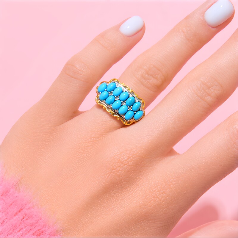 Anello in argento con Turchese (Gems en Vogue)