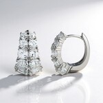 Orecchini in argento con Topazio Bianco (Adela Silber)