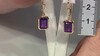 Pendientes en plata con Amatista
