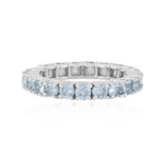 Anillo en plata con Aguamarina de Brasil