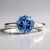Anello in oro con Topazio Blu Londra