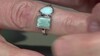Anillo en plata con Larimar