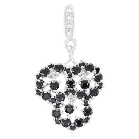 Pendentif en argent et Spinelle noir