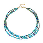 Arizona-Türkis-Silberhalskette (Riya)