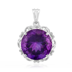 Colgante en plata con Amatista de Zambia