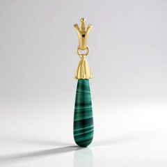 Ciondolo in argento con Malachite