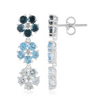 Topas-Silberohrringe