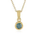 Collana in argento con Diamante Blu I3