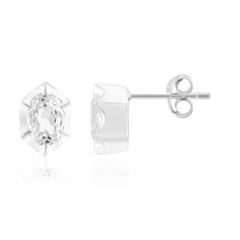 Pendientes en plata con Cuncita blanca (Pallanova)
