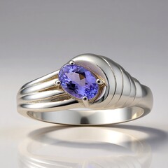 Anello in argento con Tanzanite