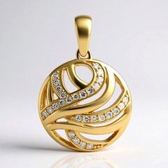 Ciondolo in oro con Diamante I2 (H) (de Melo Gold)