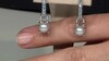 Pendientes en plata con Perla plateada Freshwater