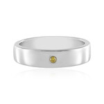 Anello in argento con Diamante Giallo I3