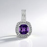 Pendentif en argent et Améthyste