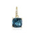 Londonblauer Topas-Goldanhänger
