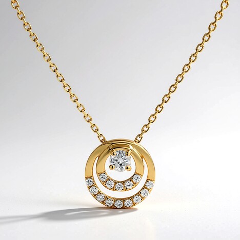 Collana in oro con Diamante SI2 (H) (CIRARI)