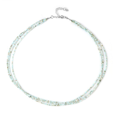 Larimar-Silberhalskette