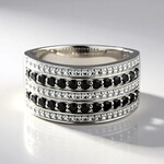 Anello in argento con Spinello Nero