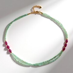 Collana in argento con Rubino