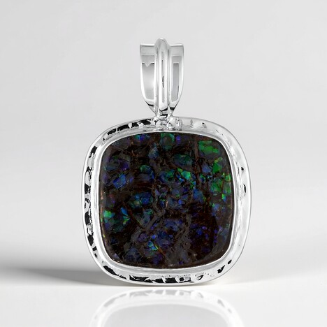 Ciondolo in argento con Ammolite (MONOSONO COLLECTION)