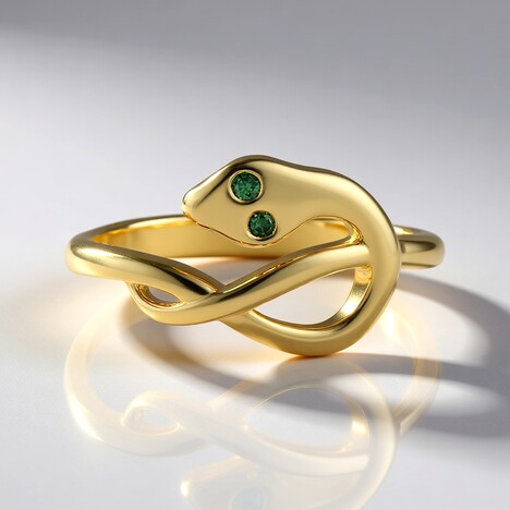 Anello in oro con Diamante Verde SI2