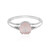 Bague en argent et Quartz rose