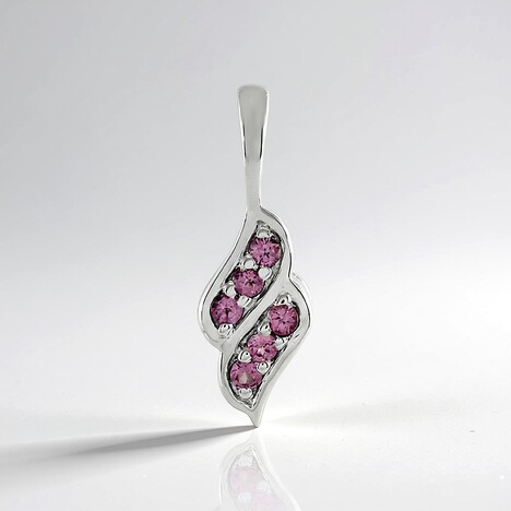 Pendentif en argent et Grenat de Malaya