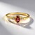 Anello in argento con Tormalina Rosa Brasiliana