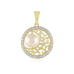 9K White Freshwater Pearl Gold Pendant (Ornaments by de Melo)