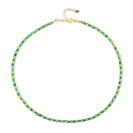 Zilveren halsketting met peridoots