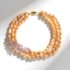 Collana in argento con Perla d'Acqua Dolce Pesca