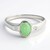 Anello in argento con Crisoprasio Imperiale