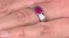 Bague en argent et Saphir rose de Madagascar (de Melo Essence)
