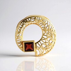 Ciondolo in argento con Granato d’India