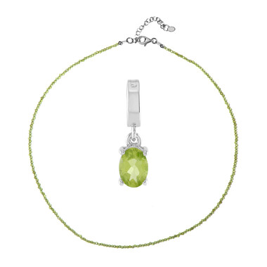 Peridot-Silberset