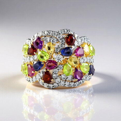 Anello in argento con Peridoto