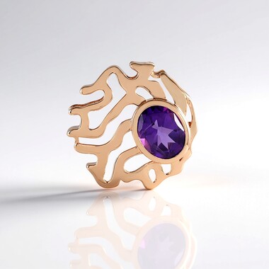 Colgante en plata con Amatista (MONOSONO COLLECTION)