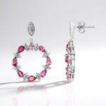 Orecchini in argento con Tormalina