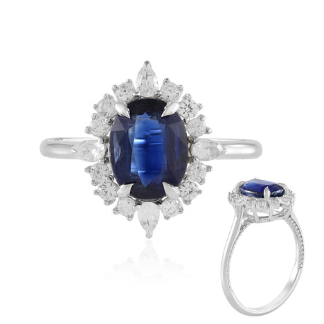 Anillo en plata con Cianita de Nepal