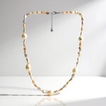 Collana in argento con Perla d'Acqua Dolce Bianca (TPC)